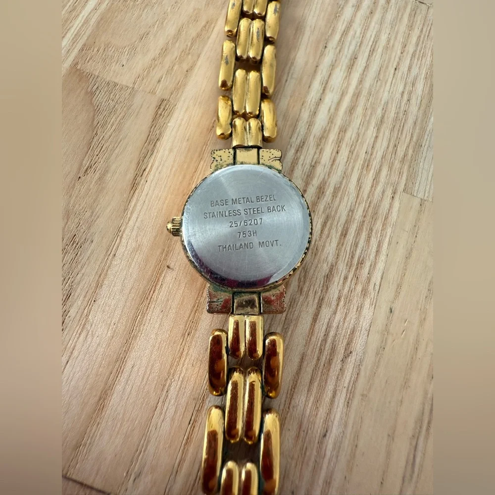 Rare vintage Armitron ladies reversible metal two tone watch NEW BATTERY